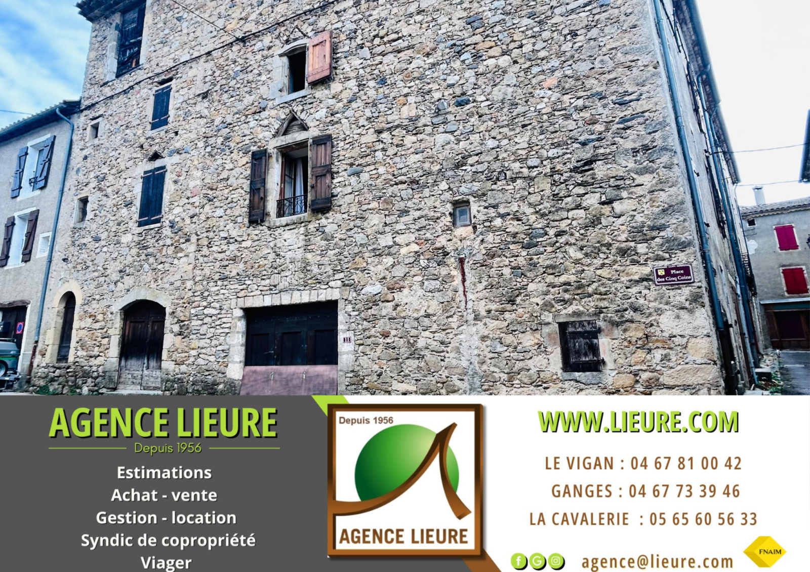 Immeuble 10 pièces 102 m² · à Alzon · 102,4 m² · 55 000 €